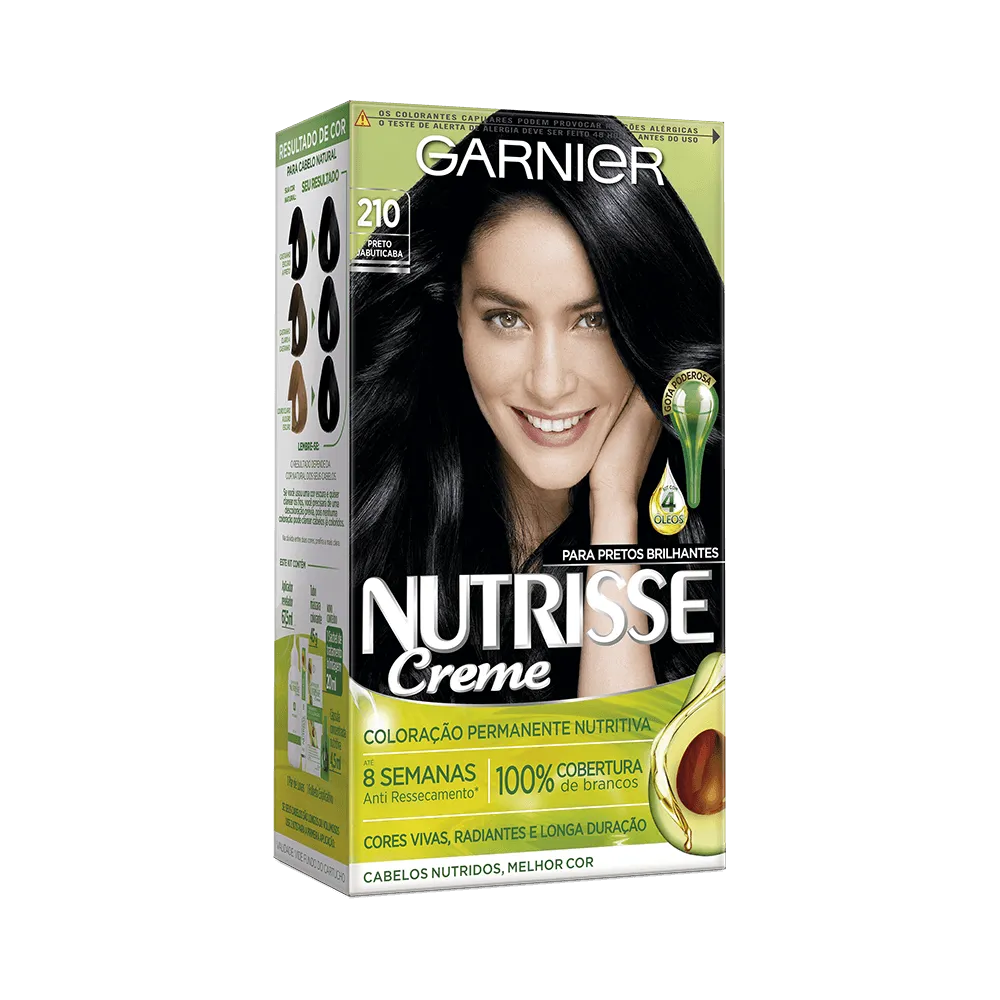 Garnier Nutrisse Creme Preto Azulado 210