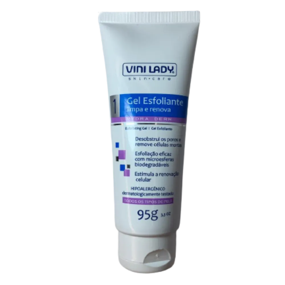 Gel Esfoliante Facial Vini Lady Hydra Derm Limpa e Renova 95g