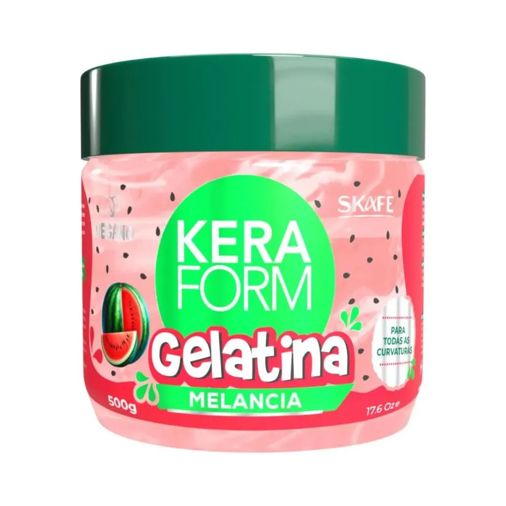 Gelatina Melancia Keraform Skafe 500g