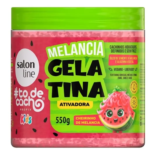 Gelatina Salon Line Todecacho Kids Melancia 550g