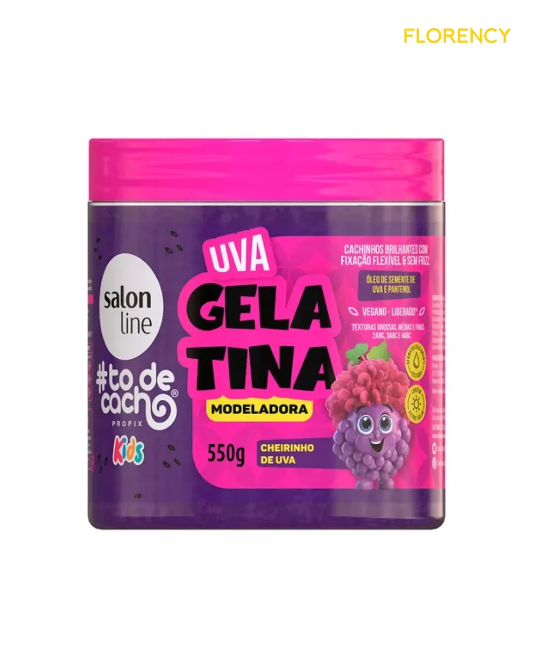 Gelatina Salon Line TODECACHO kids Uva 550g
