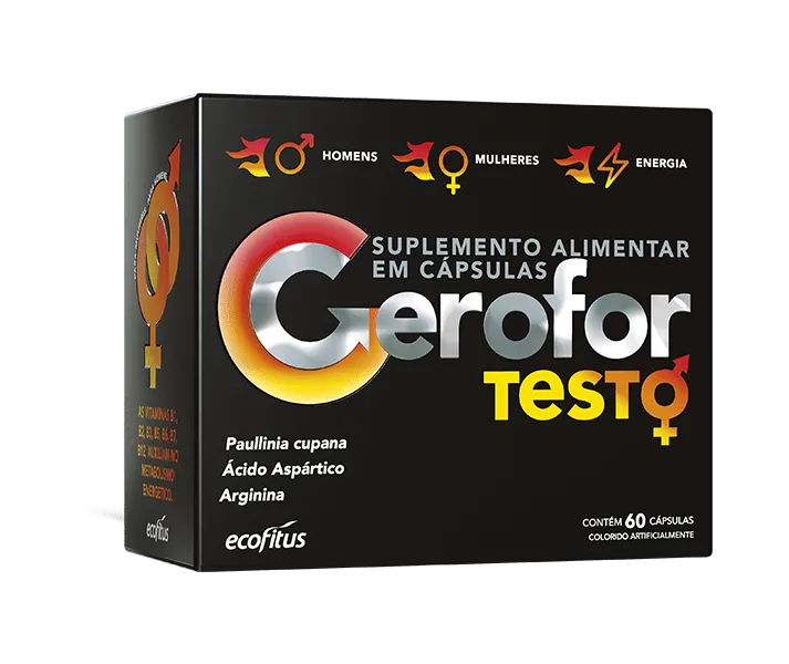 Gerofor Testo Suplemento Alimentar Estimulante 60 Cápsulas