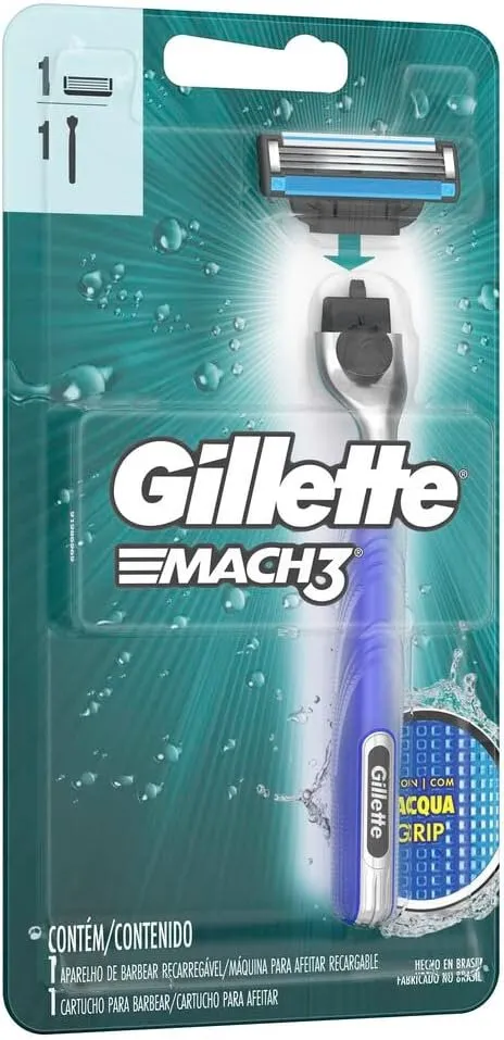 Gillette Aparelho De Barbear Mach3 Acqua-Grip