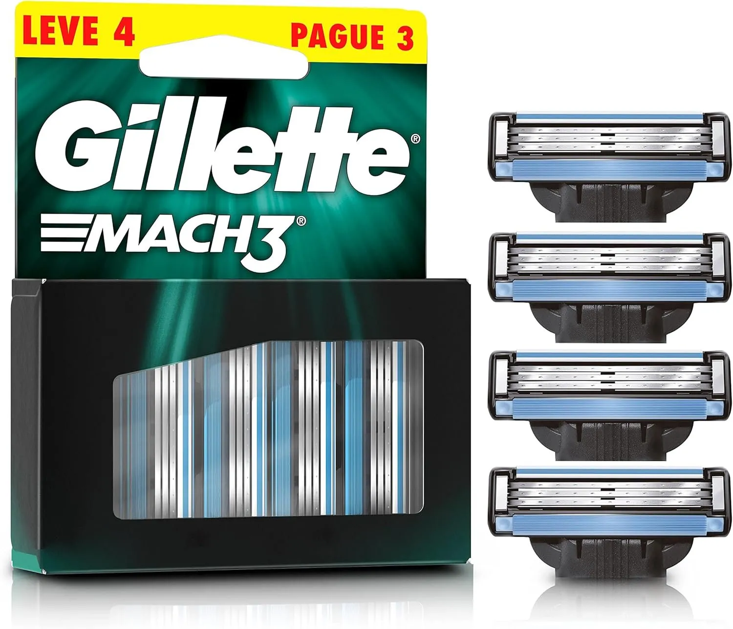 Gillette Carga Para Aparelho De Barbear Mach3 4un