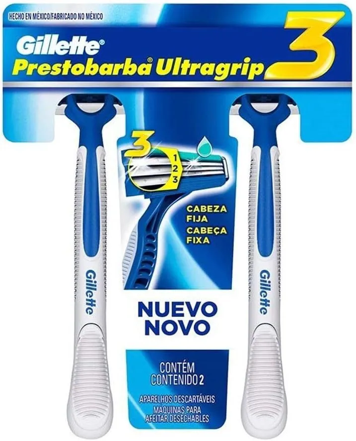 Gillette Prestobarba Ultragrip 3 com 2un