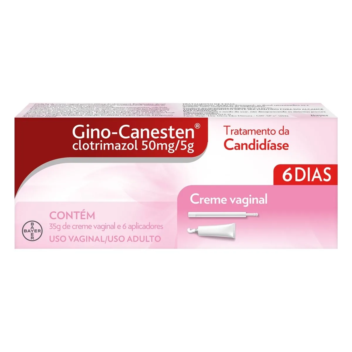 Gino-Canesten Creme Vaginal 35g Com 6 Aplicadores Bayer