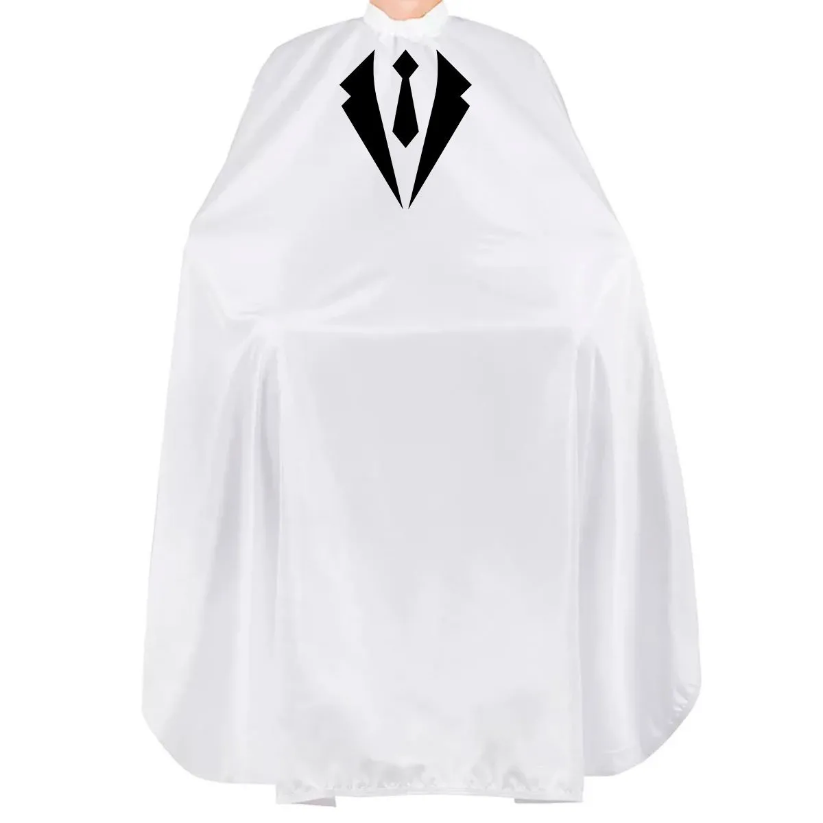 Capa de Corte Barbeiro e Cabeleireiro Estampada 1,82 metros Gravata