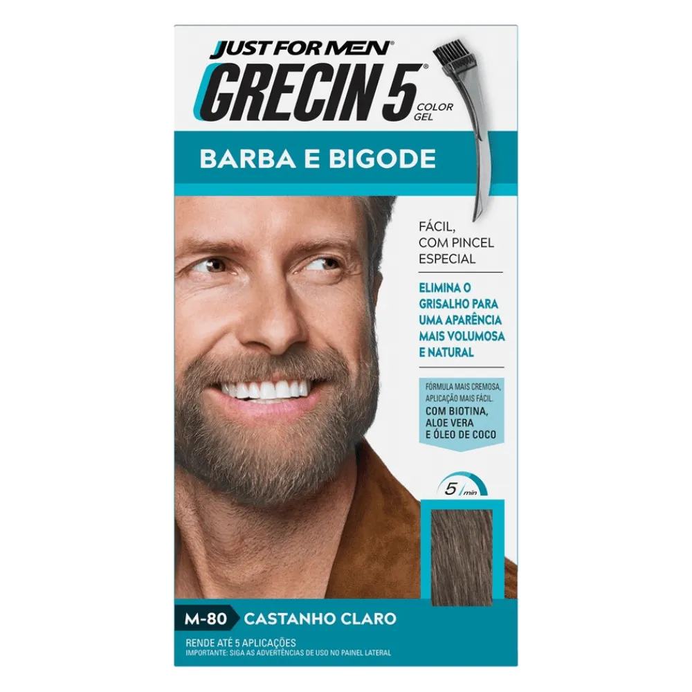 Grecin Barba e Bigode Castranho Claro