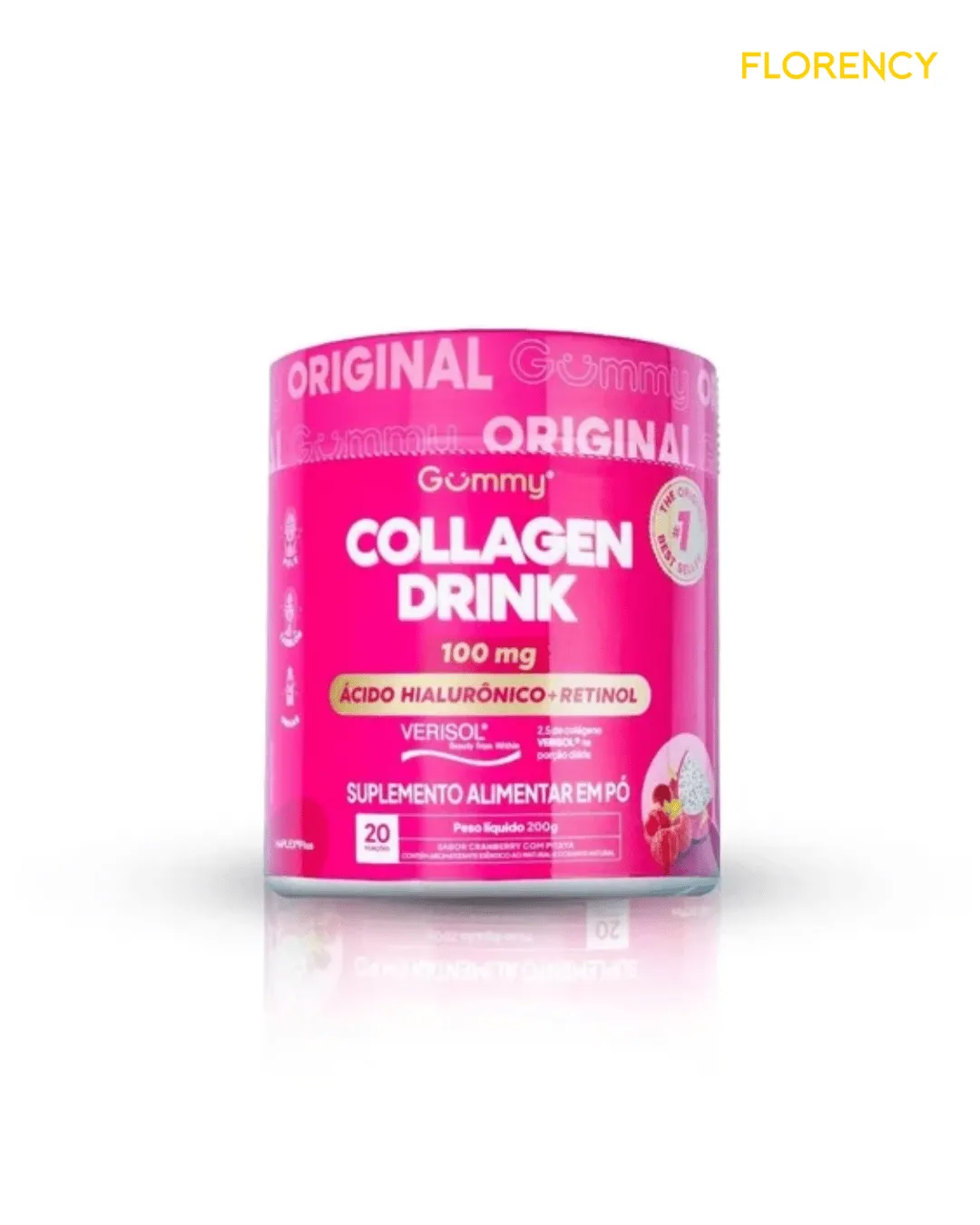 Gummy Collagen Drink Cranberry Com Pitaya 200g