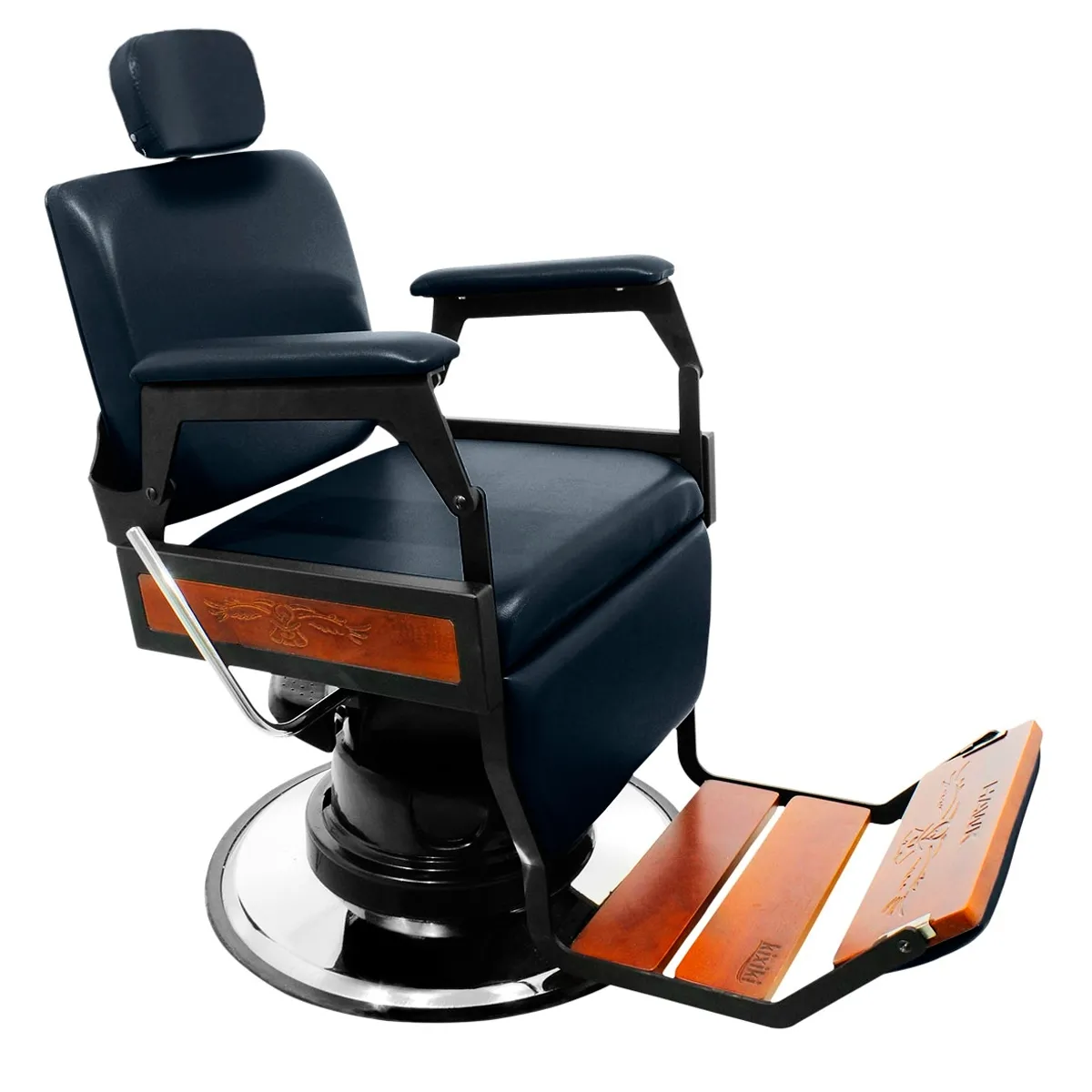 Cadeira de Barbeiro Hawk Lisa Kixiki Azul Perol