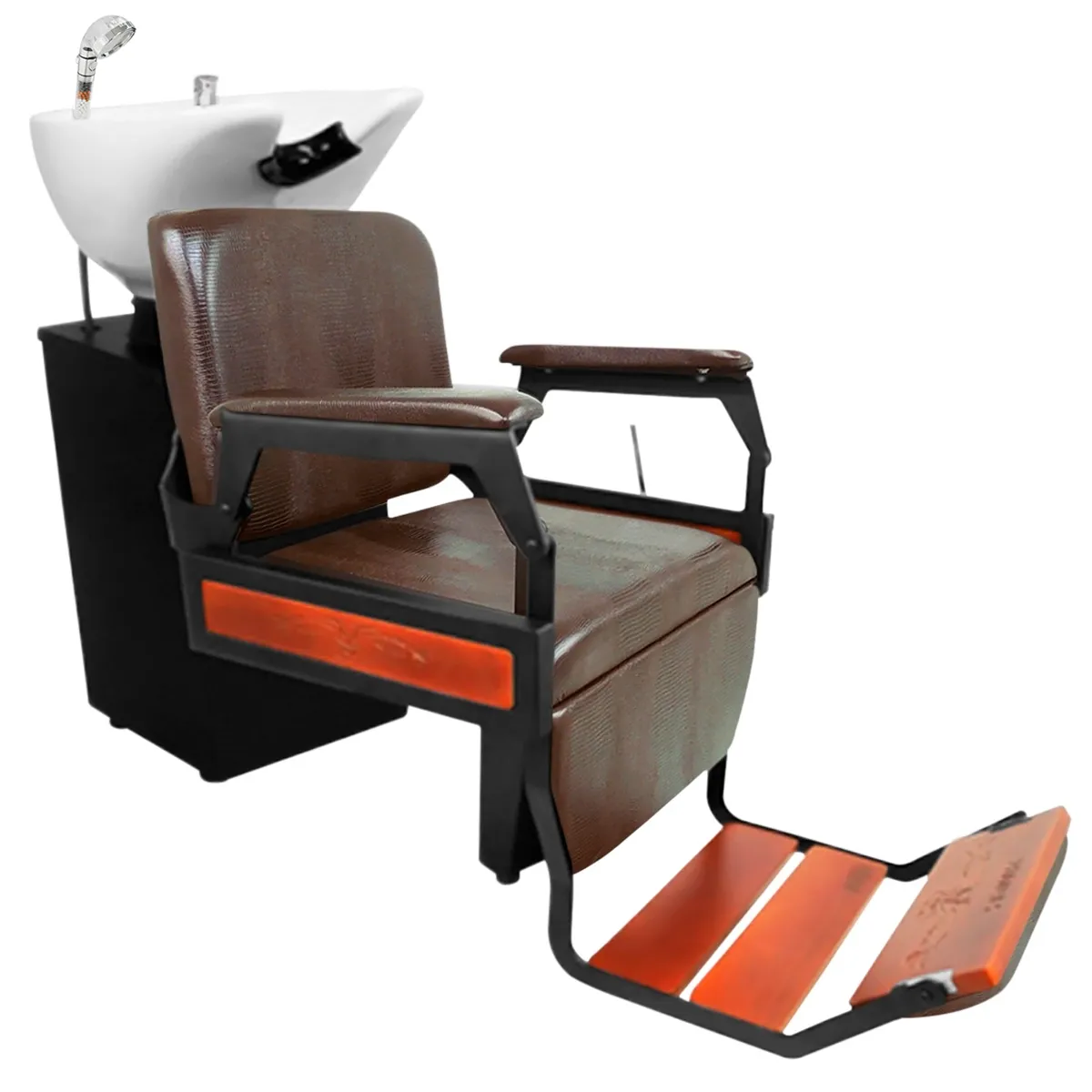 Lavatório Hawk Liso Kixiki Marrom Croco