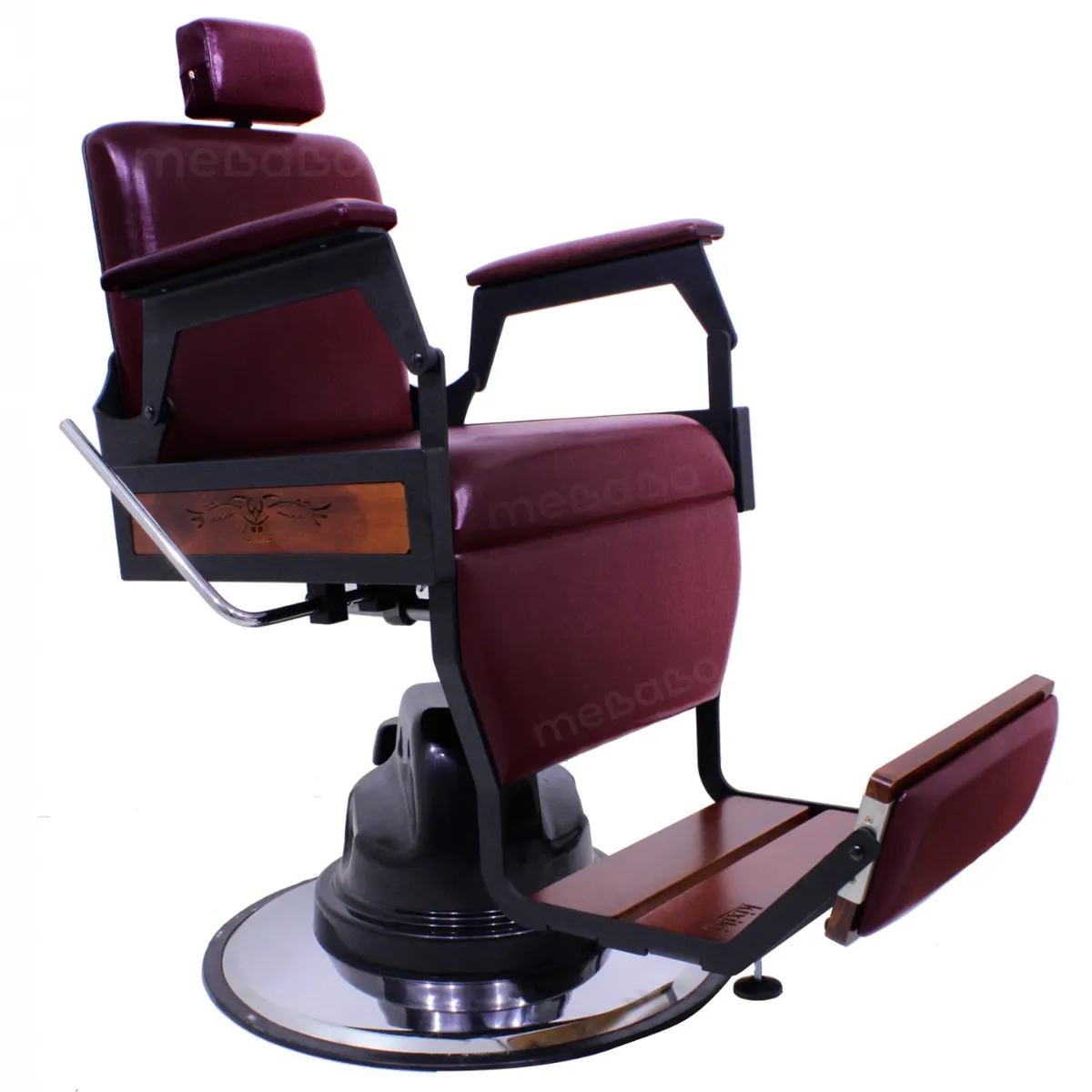 Cadeira de Barbeiro Hawk Lisa Kixiki Vinho Fosco