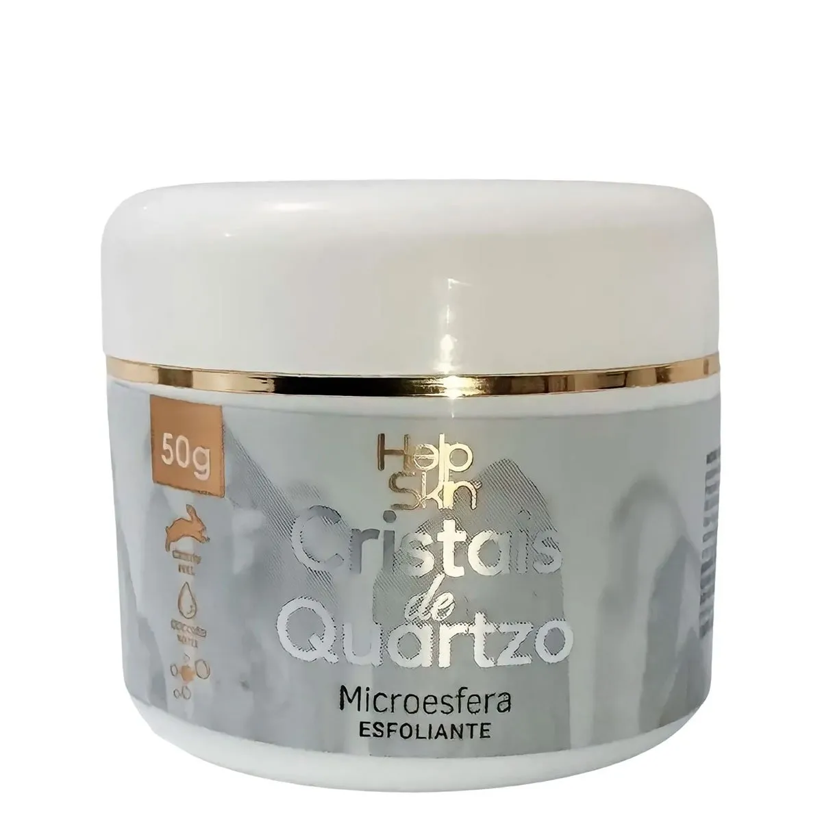 Microesfera Esfoliante Help Skin Cristais de Quartzo 50g