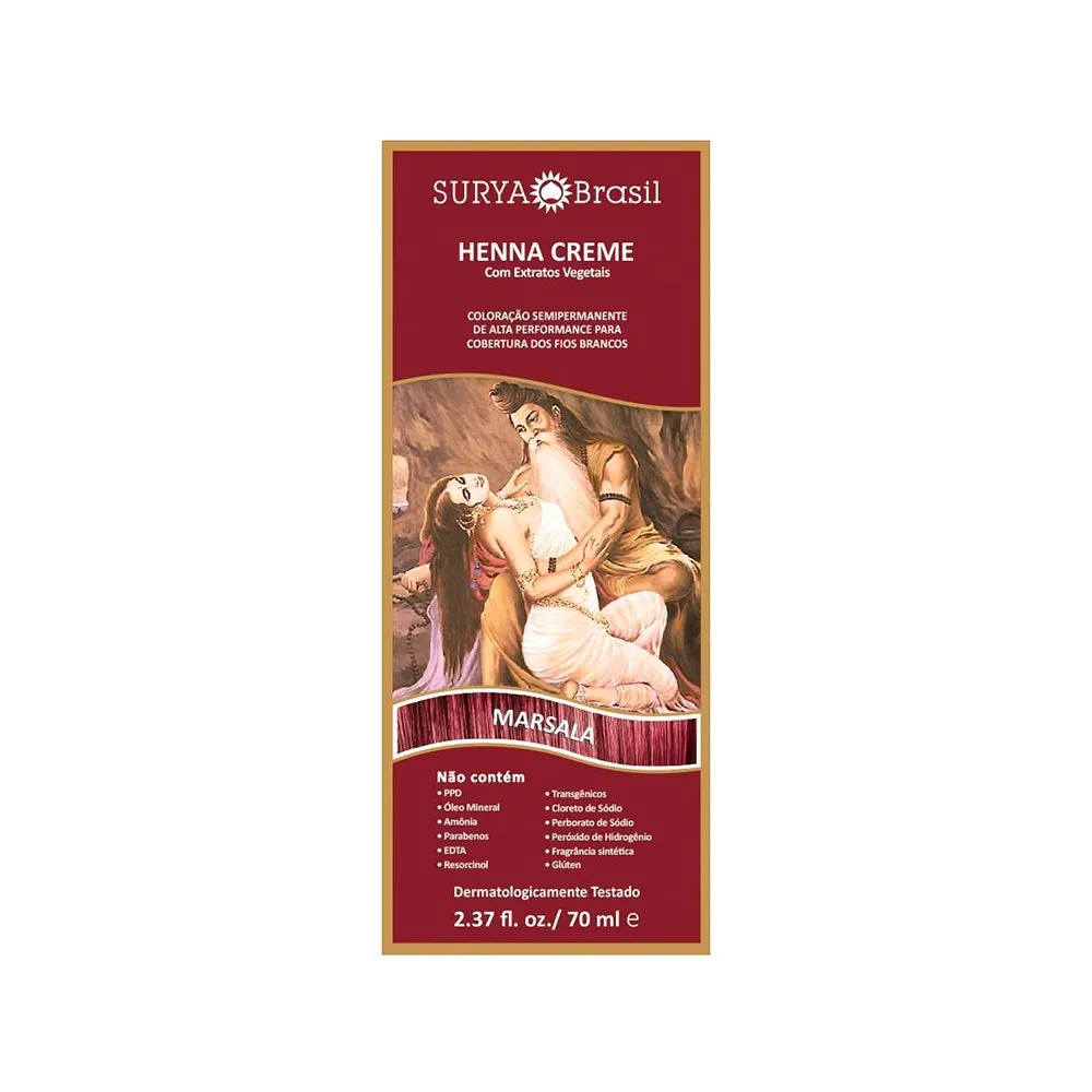 Henna Creme Natural Surya Marsala
