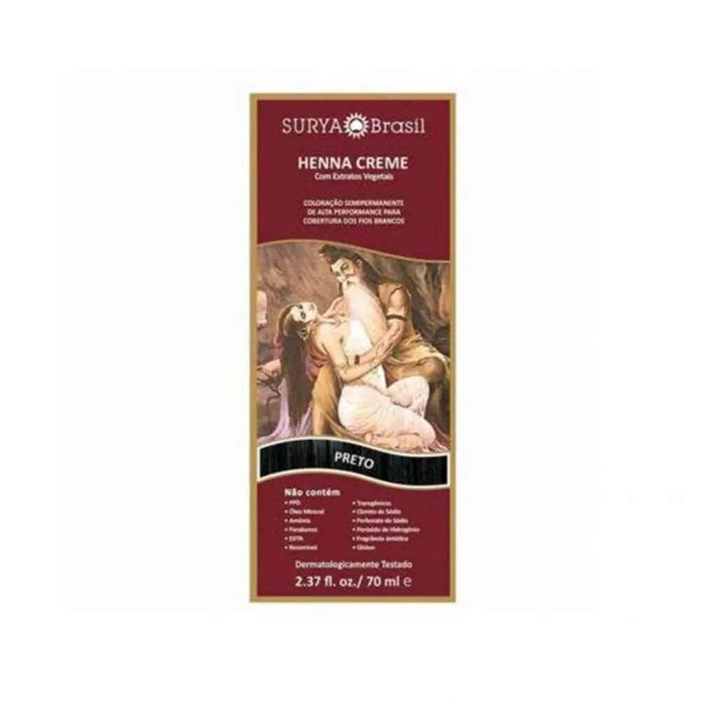 Henna Creme Natural Surya Preto