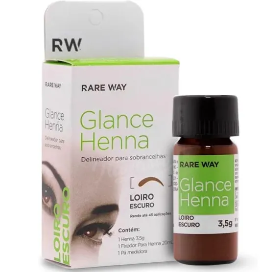 Kit Glance Henna Sobrancelha Loiro Escuro 3.5g