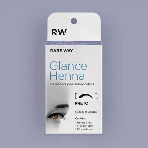 Kit Glance Henna Sobrancelha Preto 3.5g