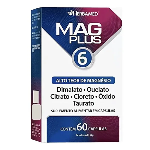 Herbamed Magplus 6 com 60 Cápsulas