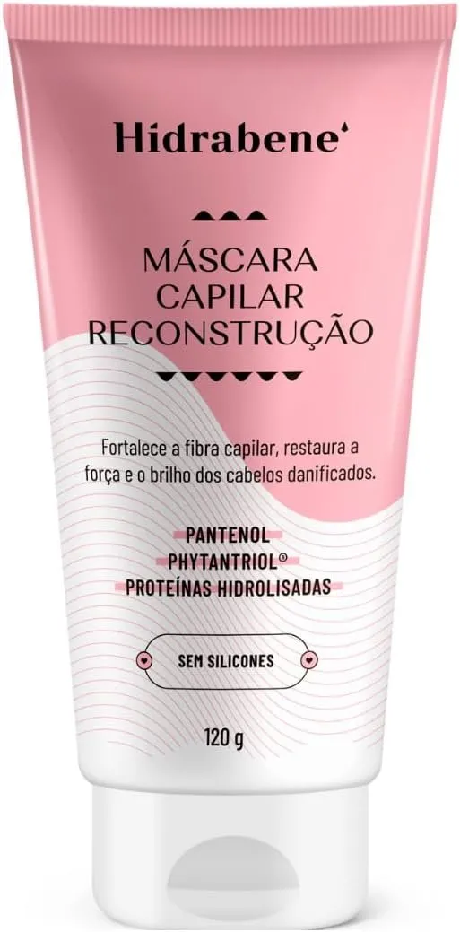 Hidrabene Máscara Capilar Reconstrução 120g