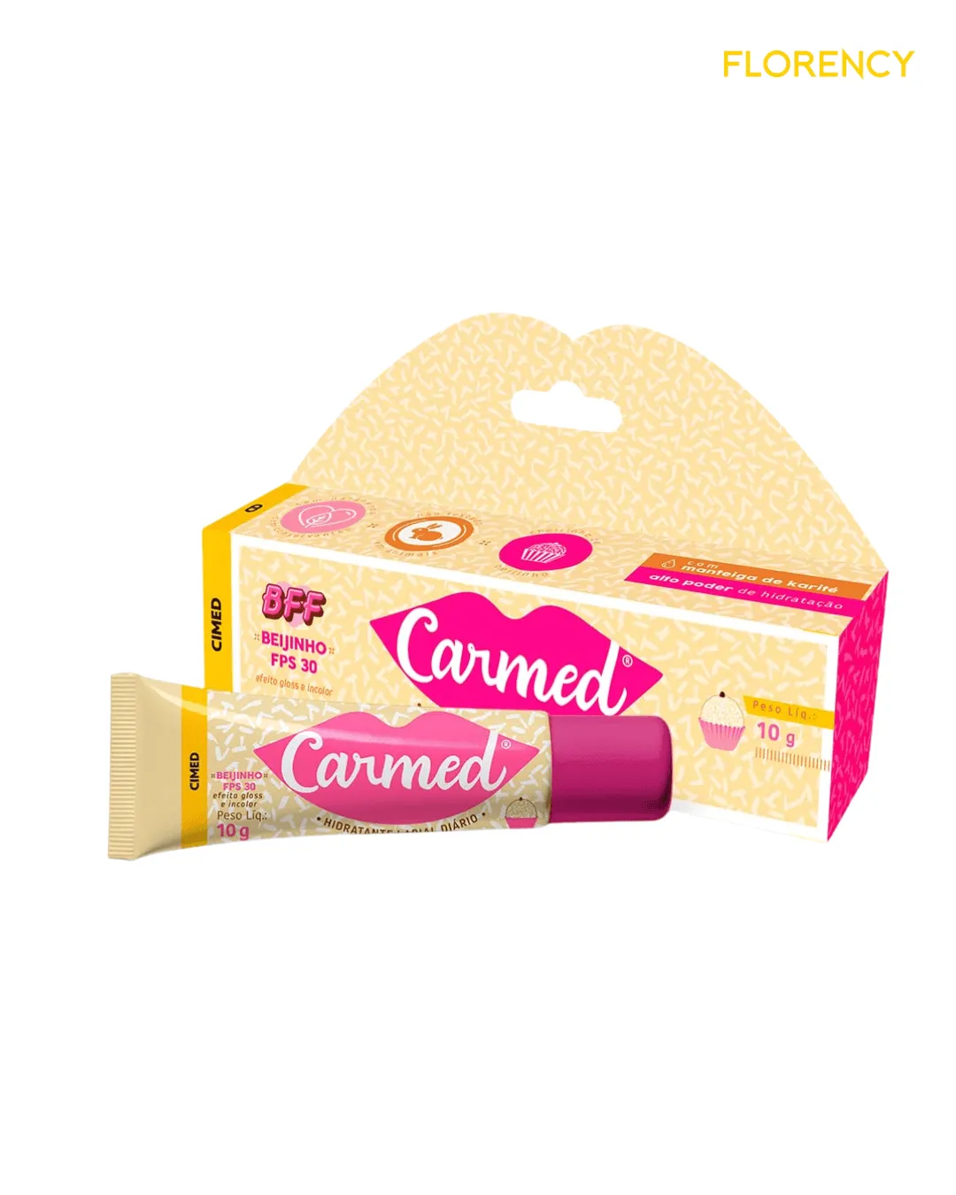 Hidratante Labial Carmed 10g Bff Beijinho Fps30 Validade 11/2025