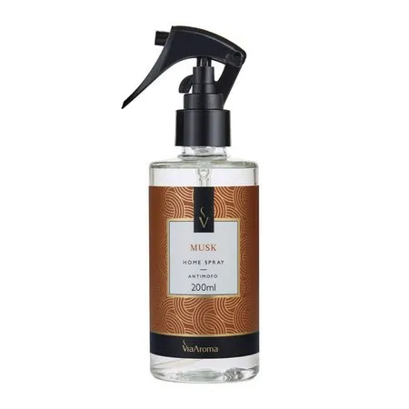 Home Spray Musk - Via Aroma - Frasco com 200ml