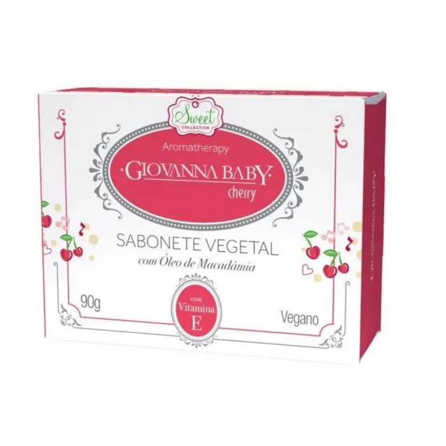 Sabonete Vegetal Cherry 90g - Giovanna Baby