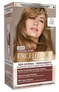 Imédia Coloração Excellence Sem Amônia Louro Universal 7U
