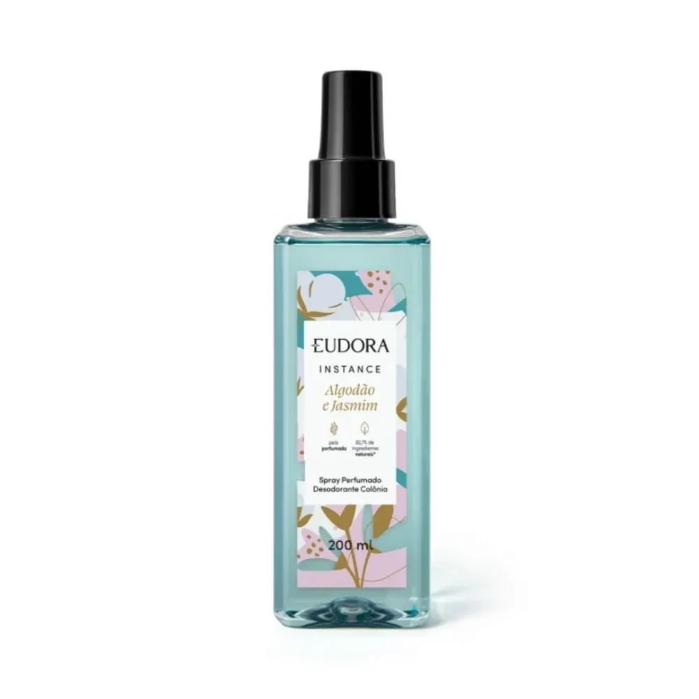 Eudora Instance Spray Perfumado Algodão e Jasmin 200ml