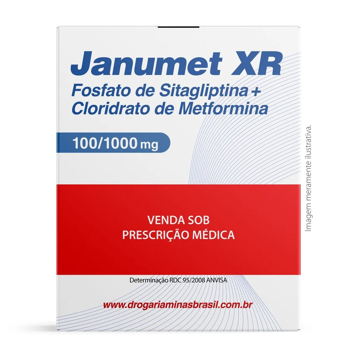 Janumet Xr 100/1000Mg Com 30 Comprimidos