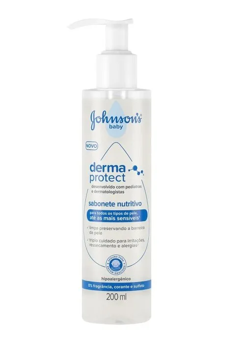 Johnsons Baby Sabonete Líquido Nutritivo Derma Protect 200ml
