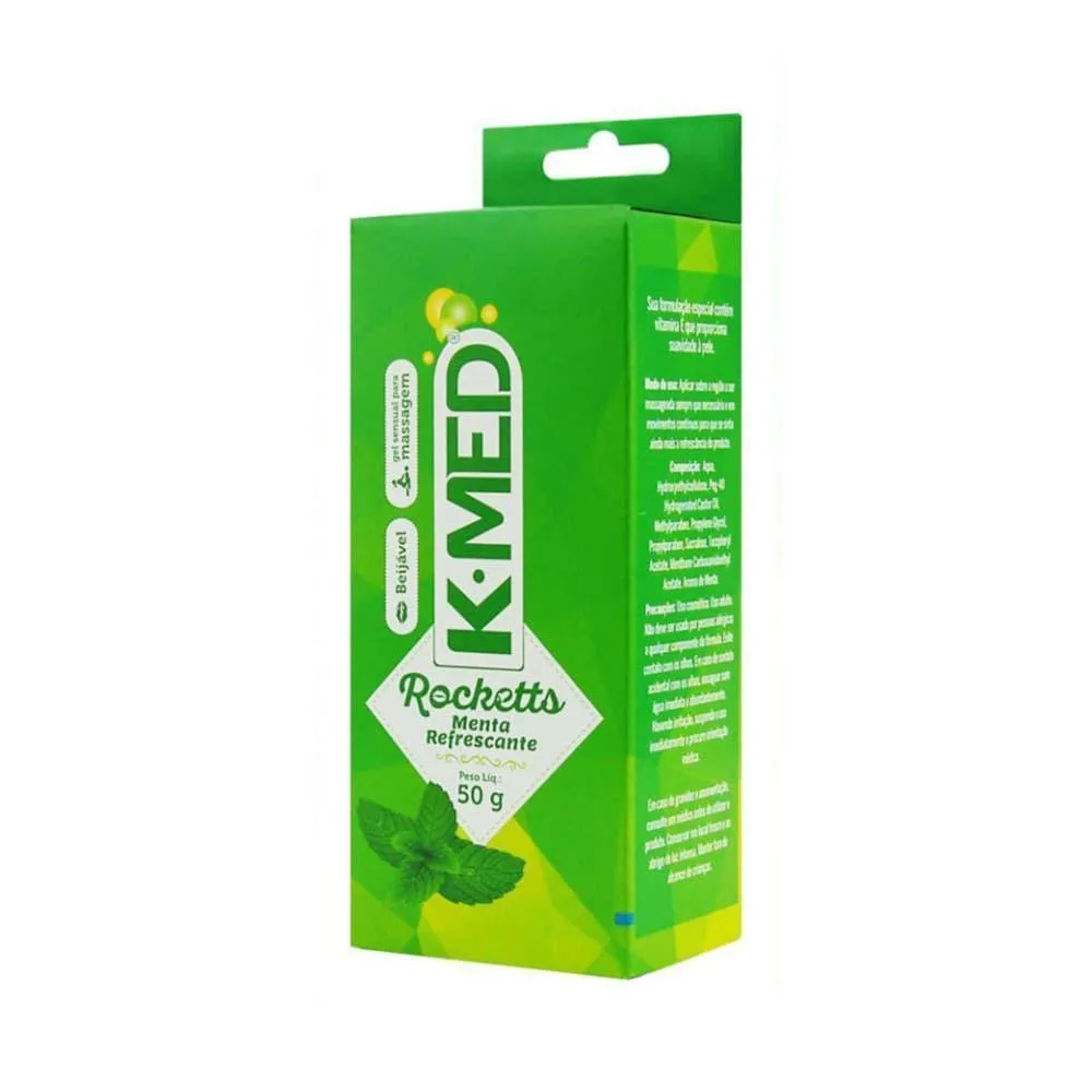 K-med Gel Lubrificante Íntimo Rocketts Menta Refrescante 50g