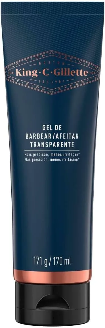 King C. Gillette Gel de Barbear Transparente 170ml