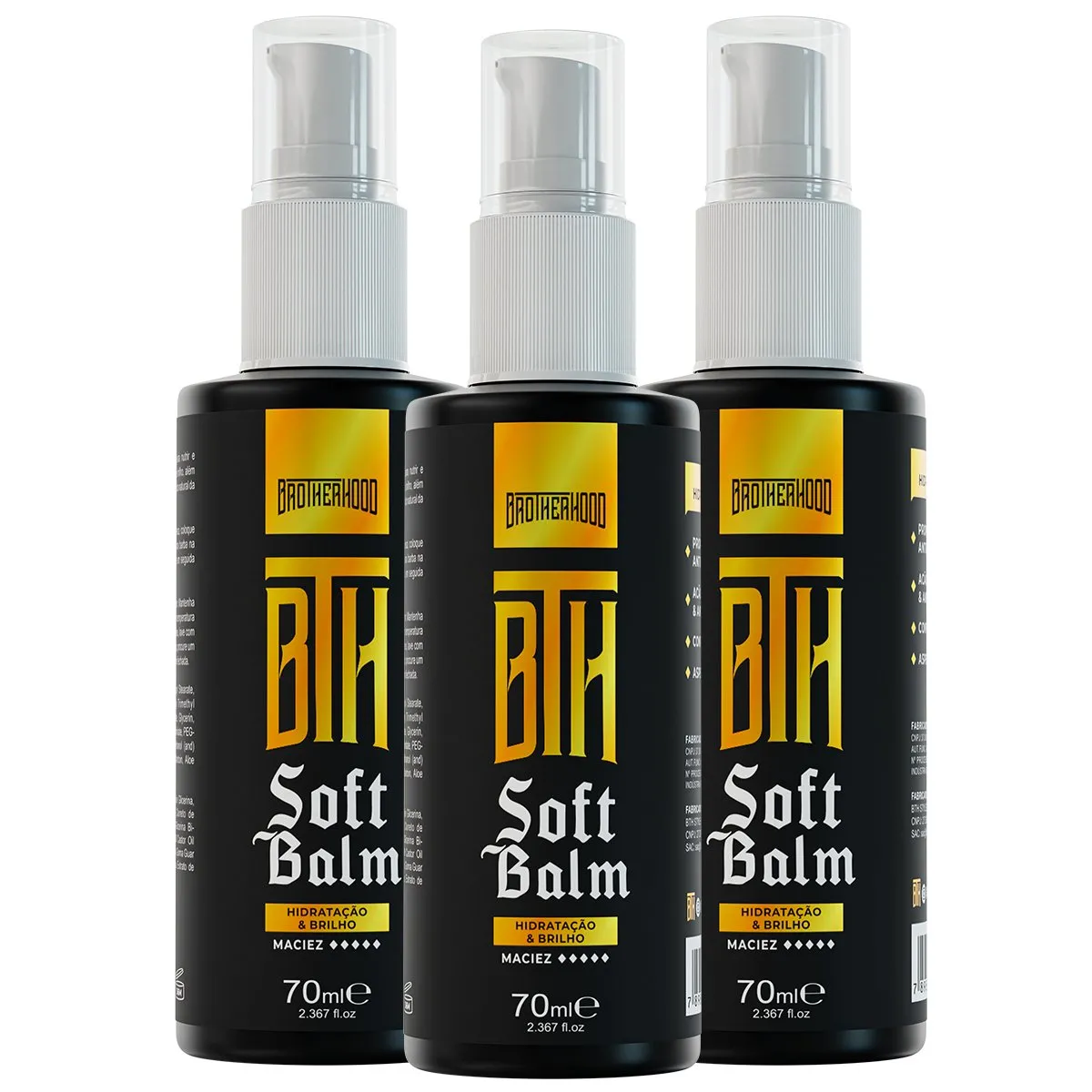 Kit 03 Balm Perfumado para Barba - Soft Balm BTH 70ml