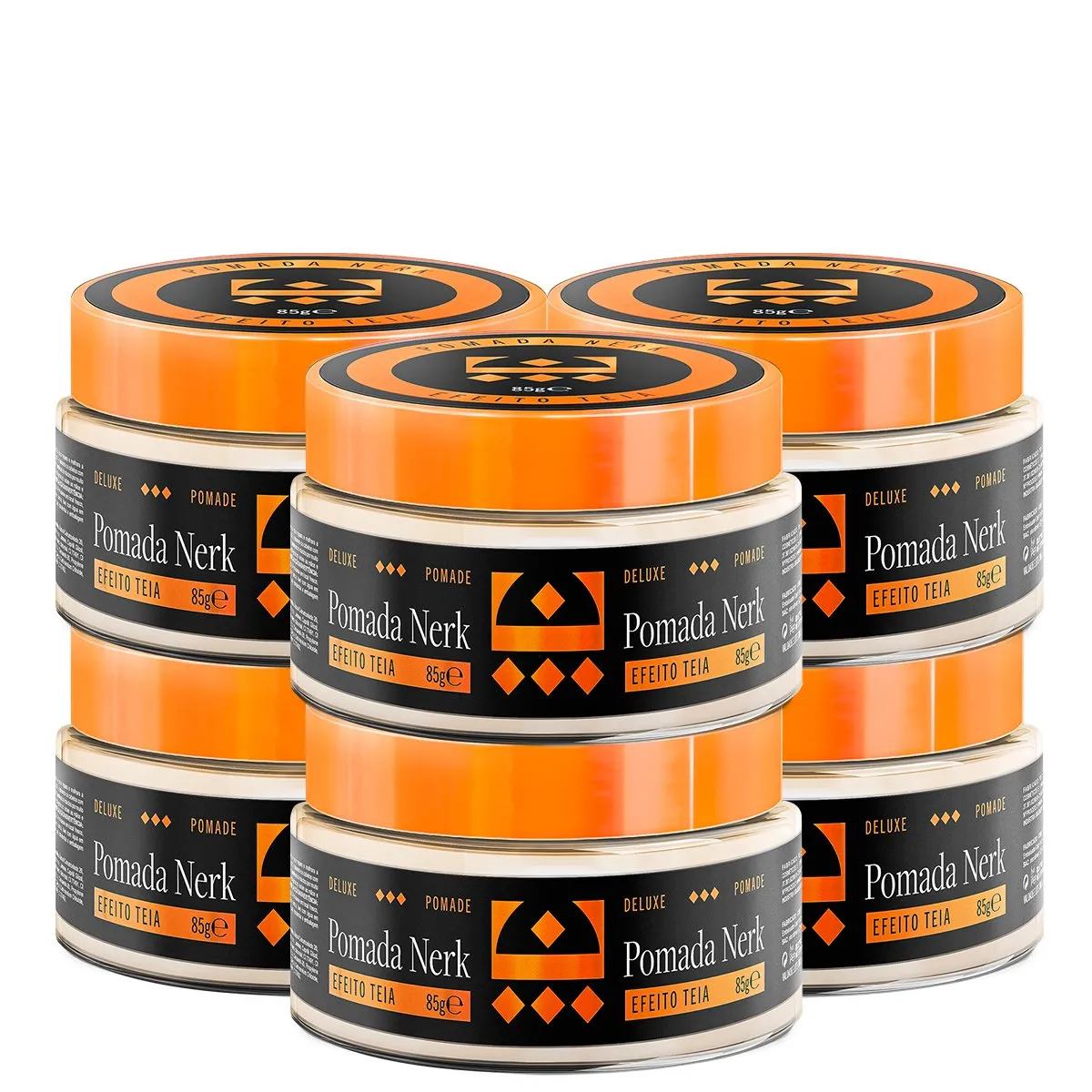 Kit 6 Pomada Modeladora Nerk Efeito Teia Embaixador 85g