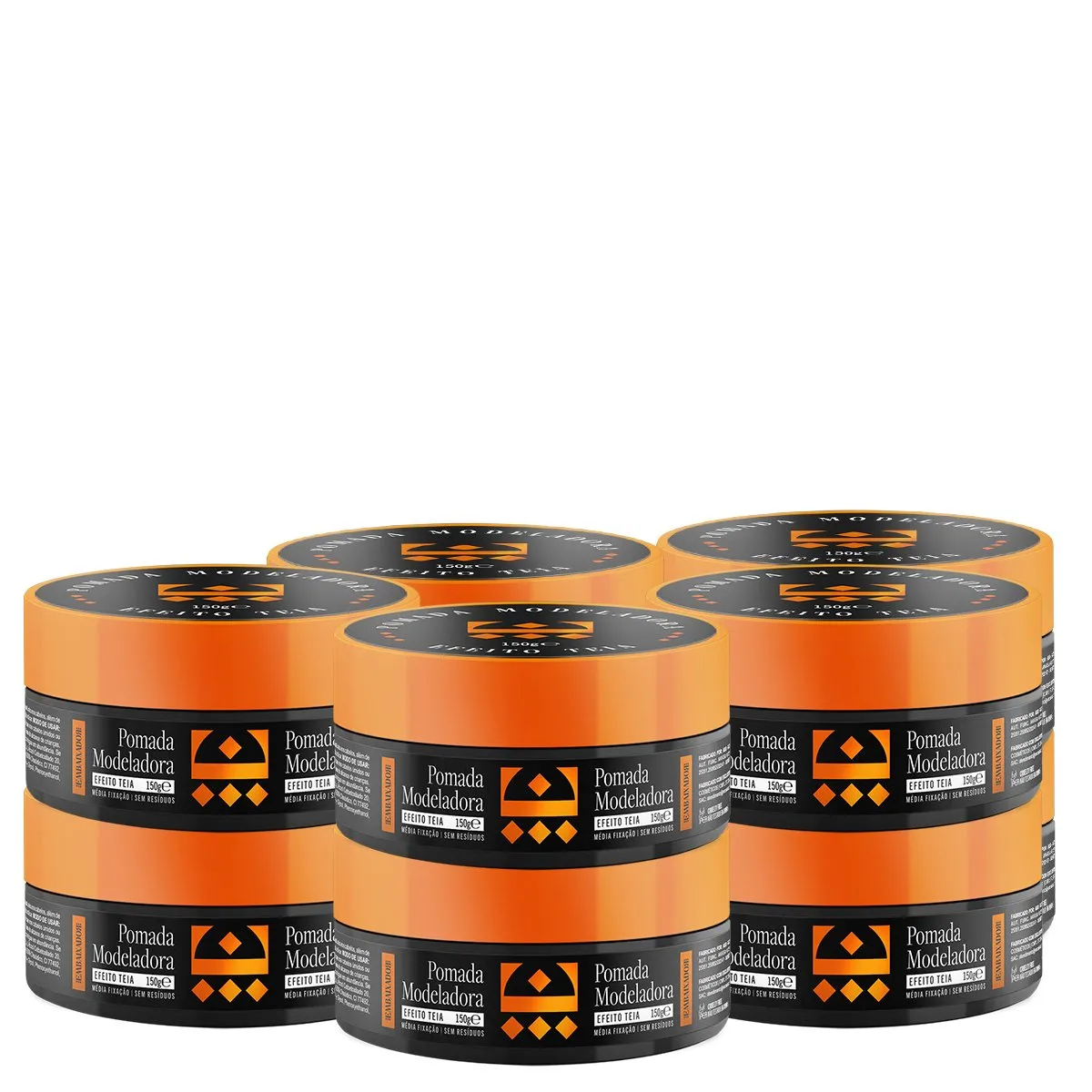 Kit 10 Pomada para Cabelo Efeito Teia Embaixador 150g