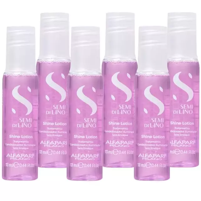 Kit Ampola Shine Lotion Semi Di Lino AlfaParf 13ML - 6 und