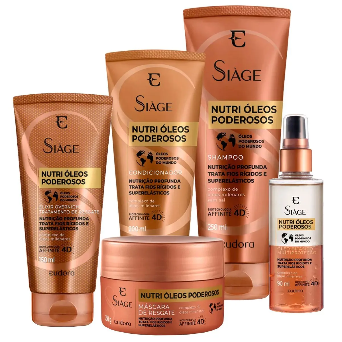 Kit Completo Siàge Nutri Óleos Poderosos Eudora