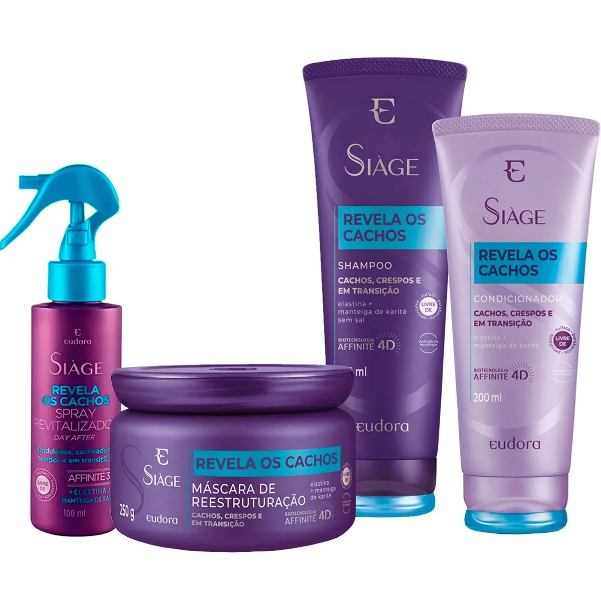 Kit Tratamento Intensivo Siàge Revela Os Cachos Eudora