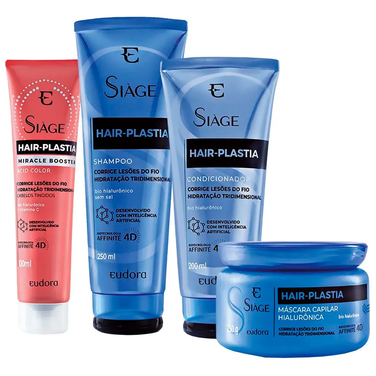 Kit Siàge Hair-Plastia + Miracle Booster Acid Color Eudora