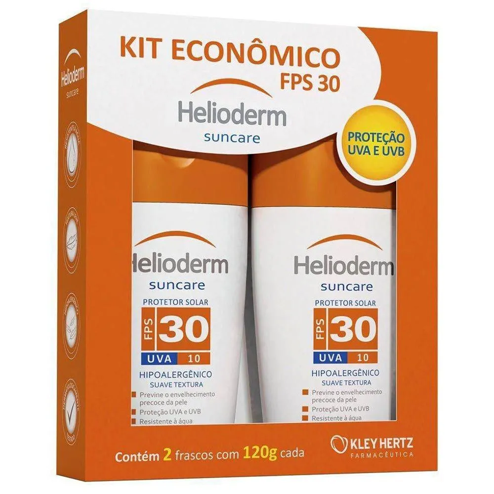Kit Helioderm Fps 30 2 Unidades Com 120G Cada