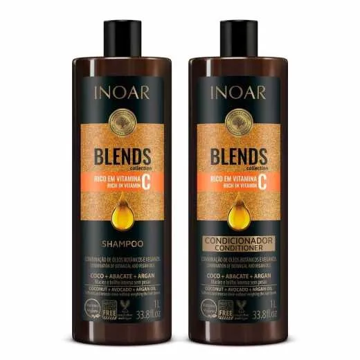 Kit Inoar Blends Shampoo 1l + Condicionador 1l