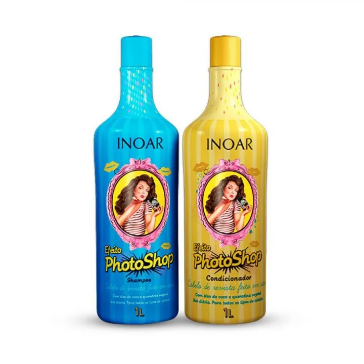 Kit Inoar Efeito Photoshop Shampoo 1l + Condicionador 1l