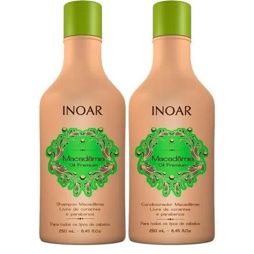 Kit Inoar Macadâmia Oil Premium Shampoo 250ml + Condicionador 250ml