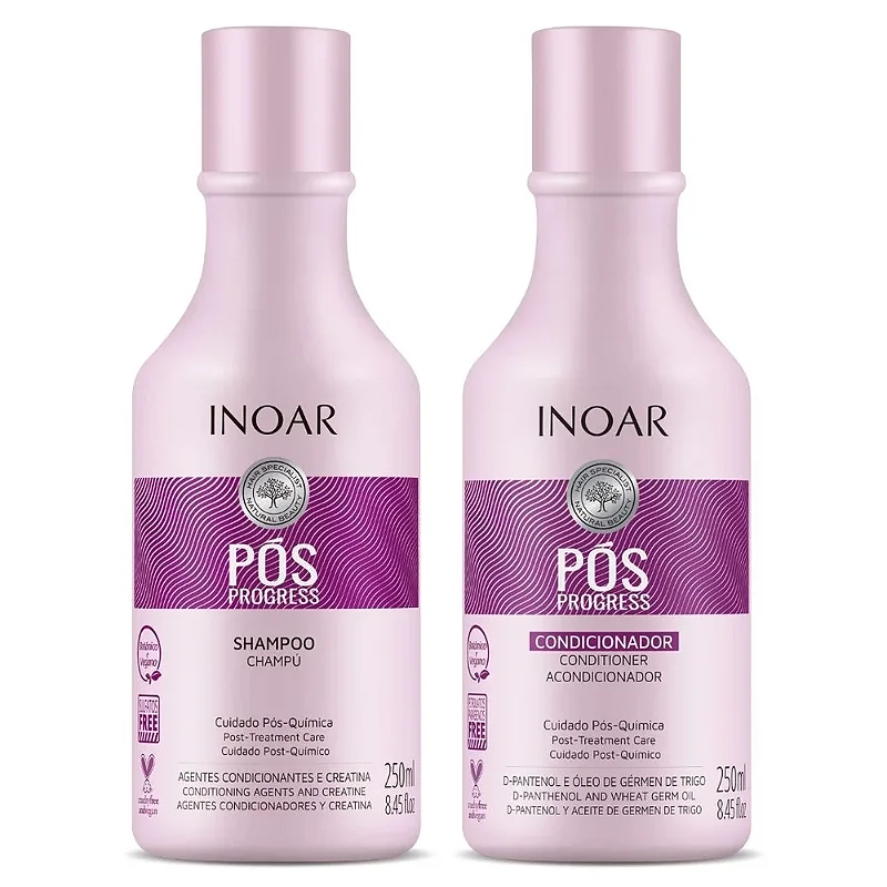 Kit Inoar Pós Progress Shampoo 250ml + Condicionador 250ml