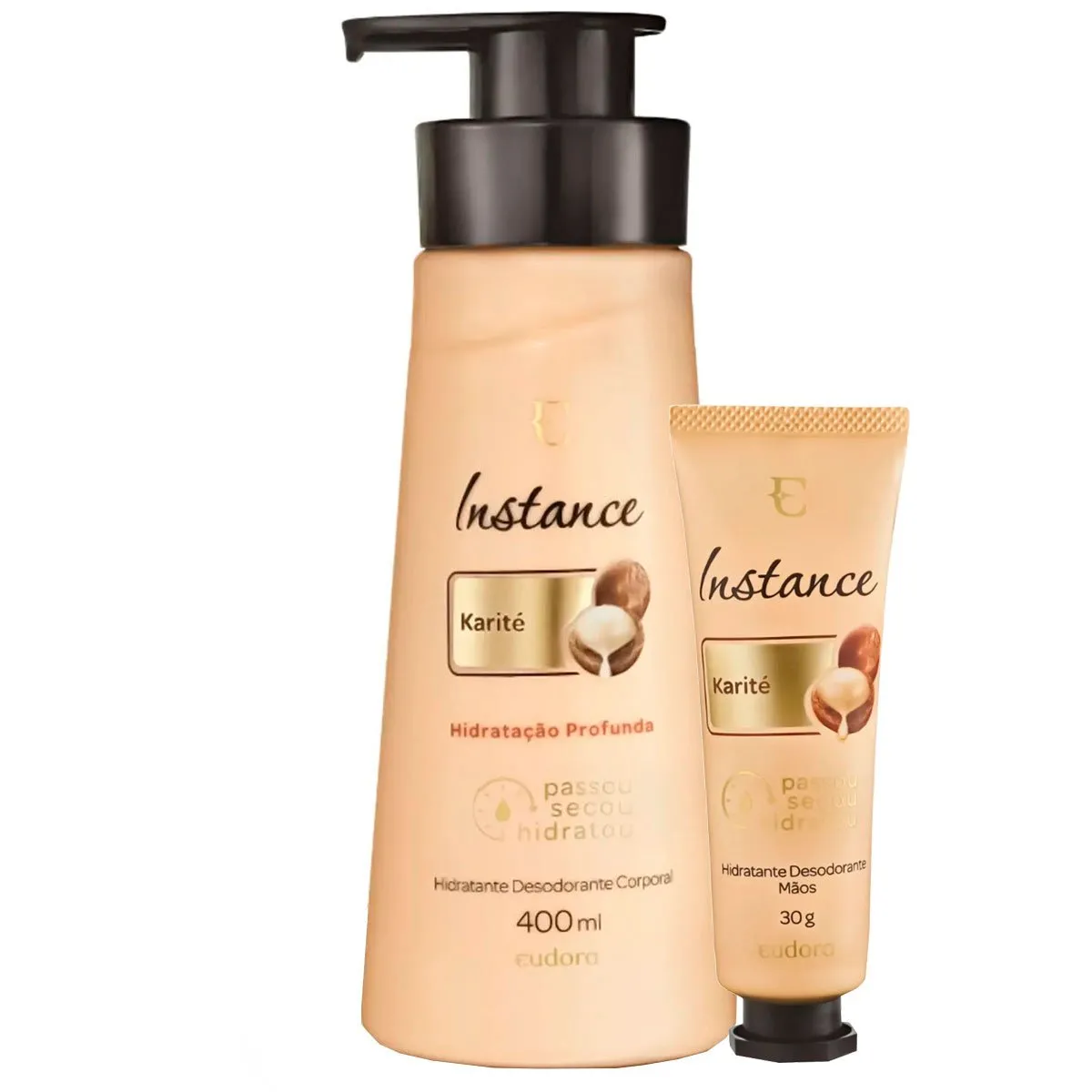 Kit Loção Desodorante Hidratante + Creme Hidratante Mãos Instance Karité