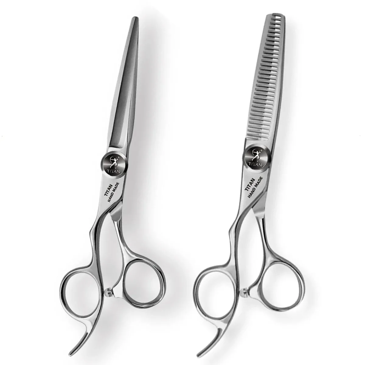 Kit Tesouras Left Fio Navalha LT60 + Desbaste LT630 Titan 6.0 Polegadas