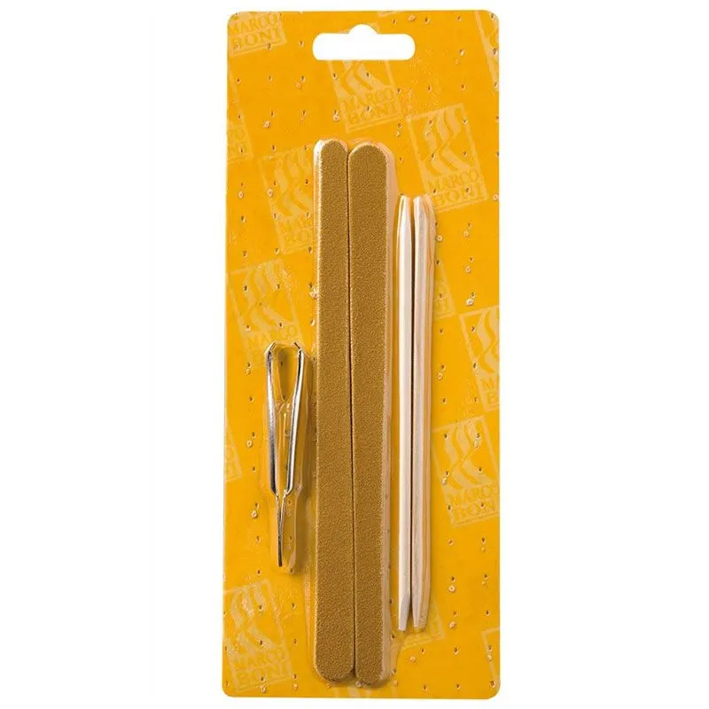 Kit Marco Boni: Palito Lixa e Pinça Ref:6018