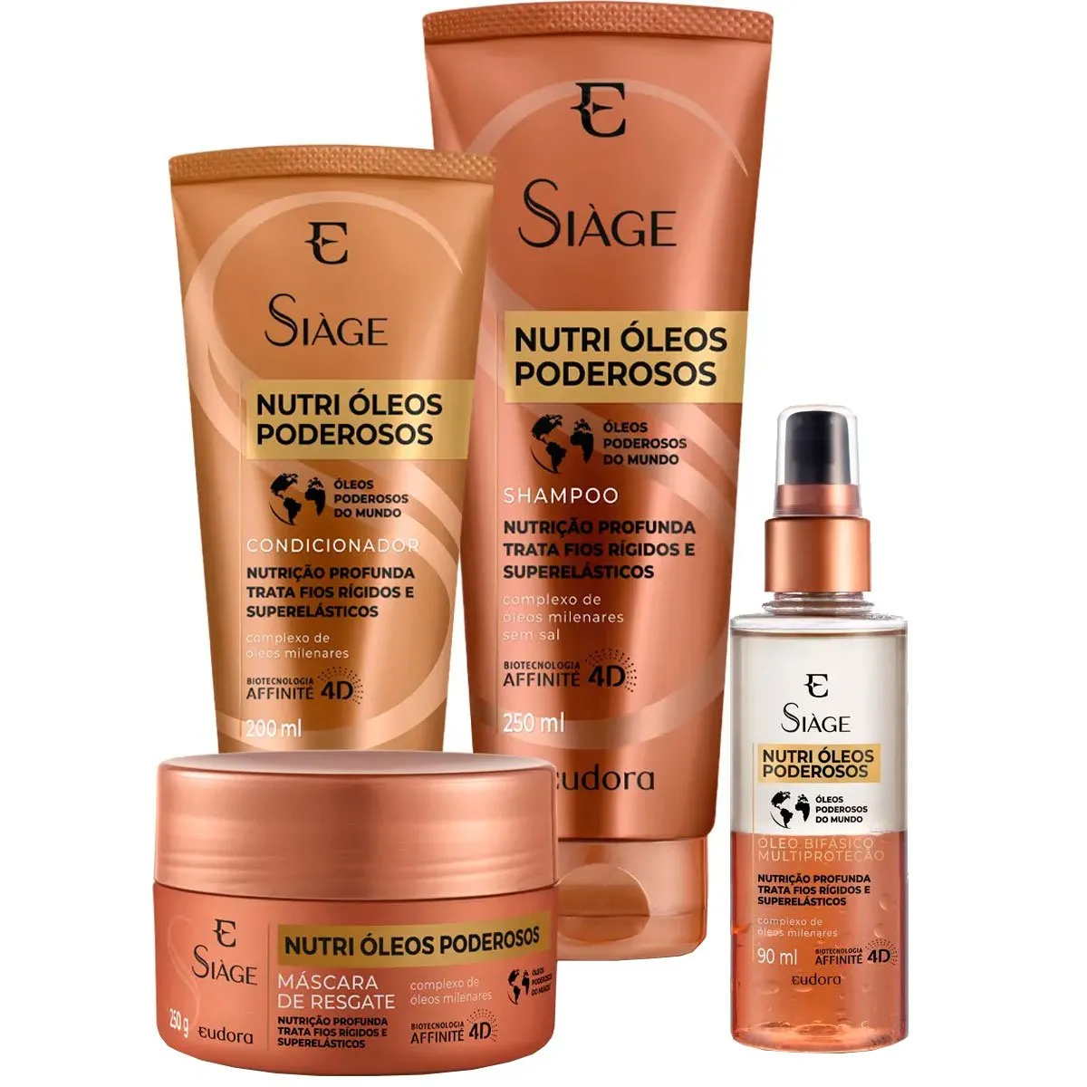 Kit Tratamento Intensivo Siàge Nutri Óleos Poderosos Eudora