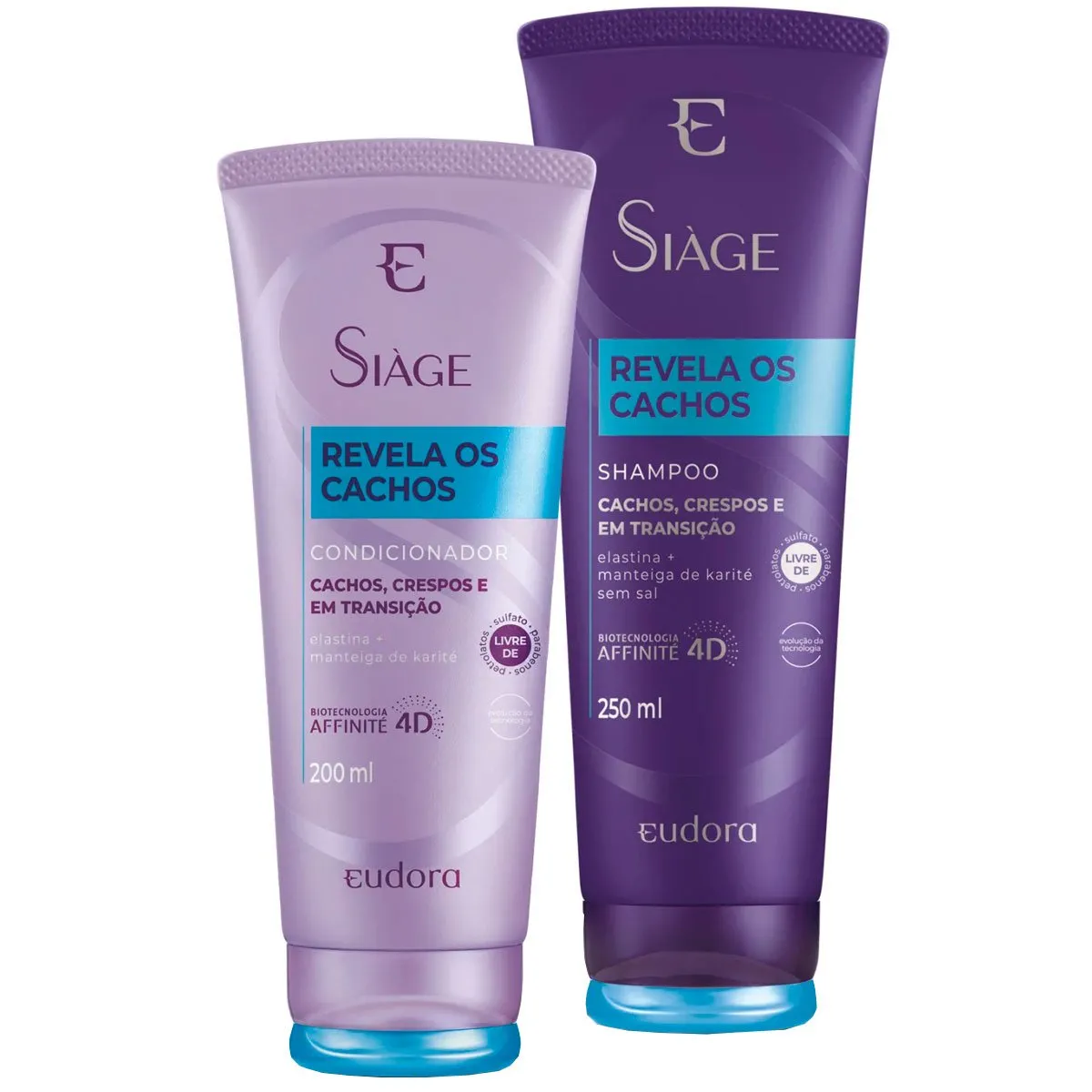 Kit Siàge Revela Os Cachos Eudora Shampoo + Condicionador