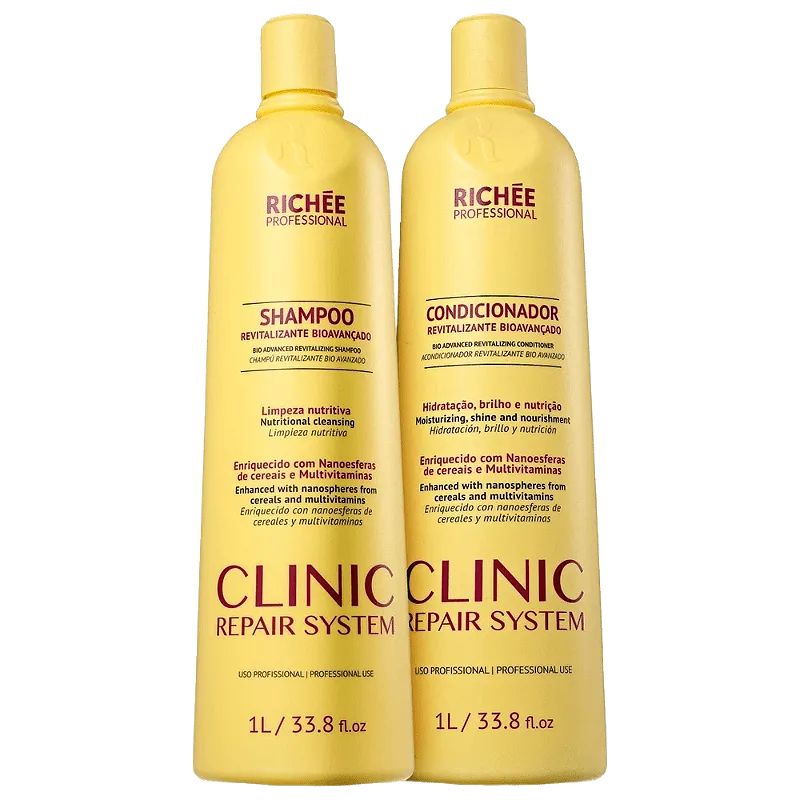 Kit Richée Shampoo e Condicionador Clinic Repair System 1000ml